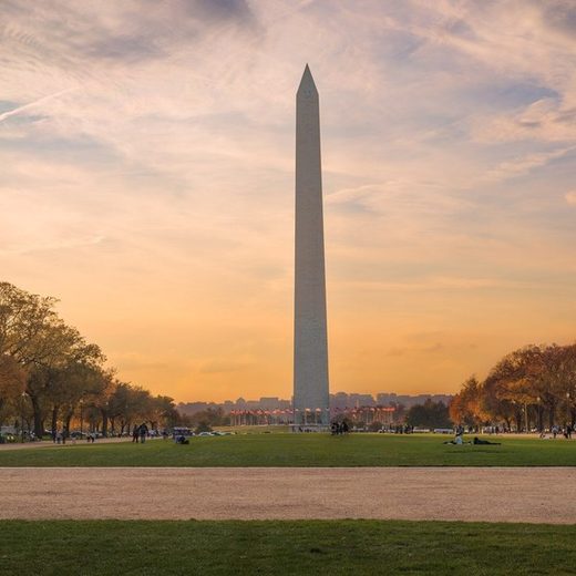 Washington, D.C. at golden hour.