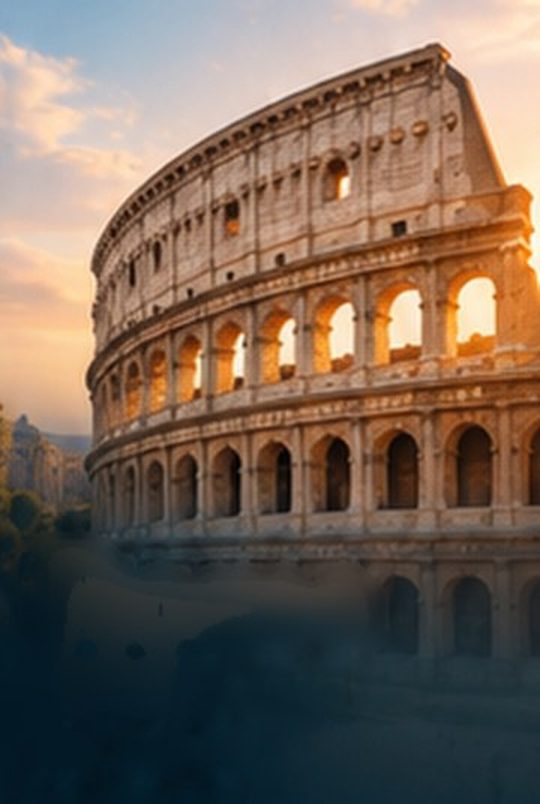 The Colosseum at sunset, for the Classic edition.