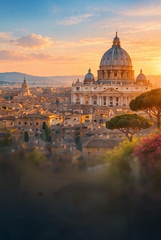 St Peter's Basilica at dawn, for the Weekend edition.